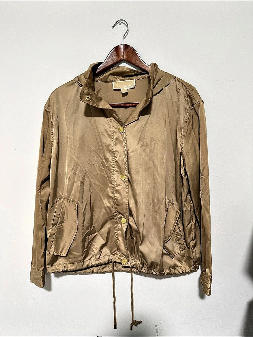 Michael Kors Hooded Spring Windbreaker Size Large